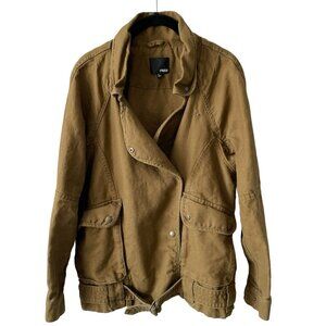 ARITZIA Wilfred Free Oversized Cargo Military Jacket Brown Small